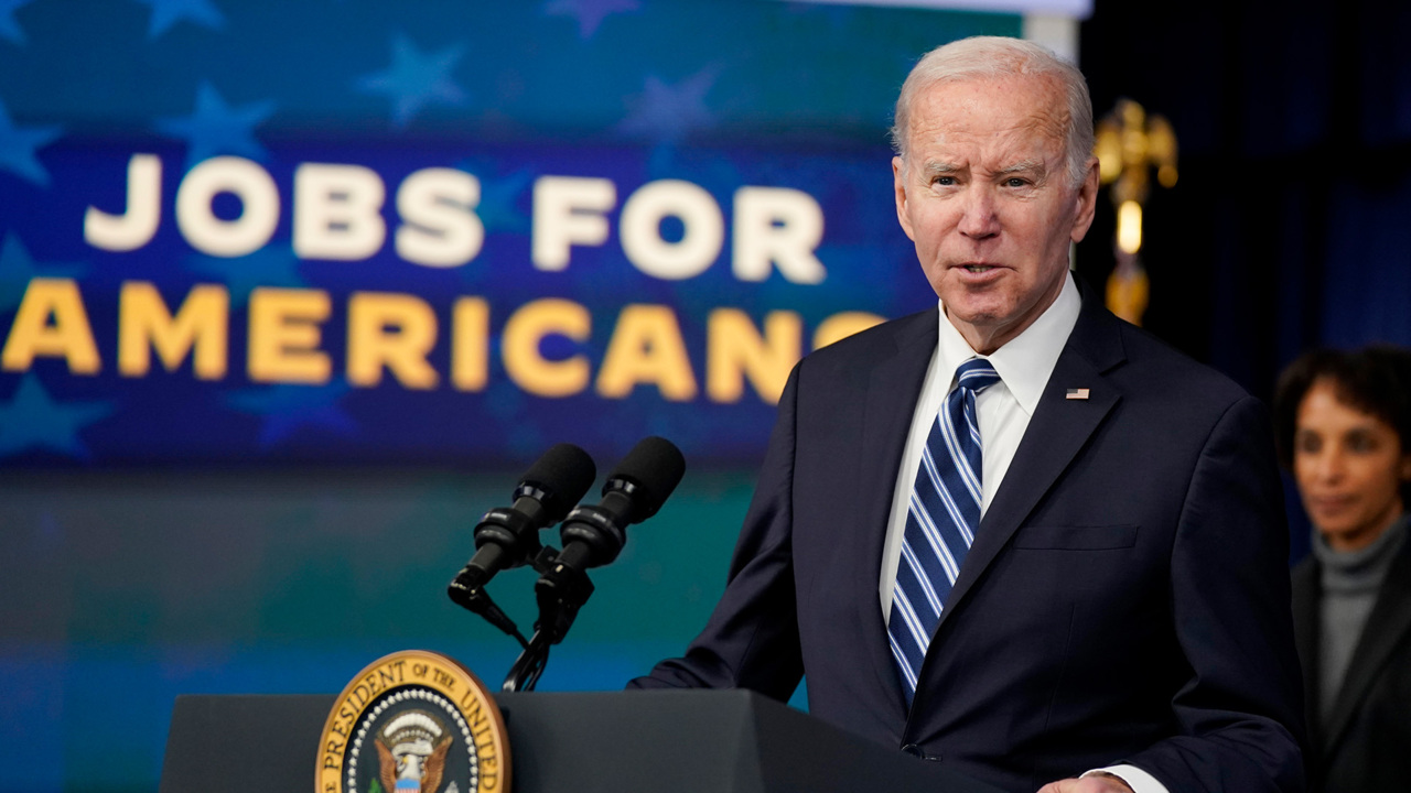 Biden celebrates 517,000 jobs created