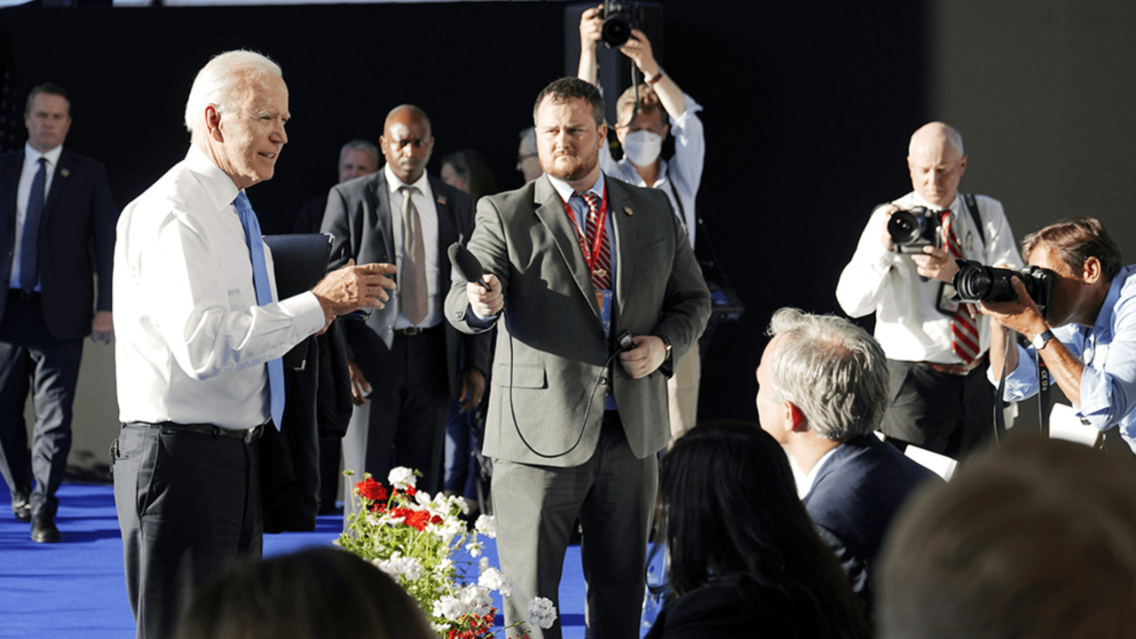 Biden gets heated during post-Putin press conference