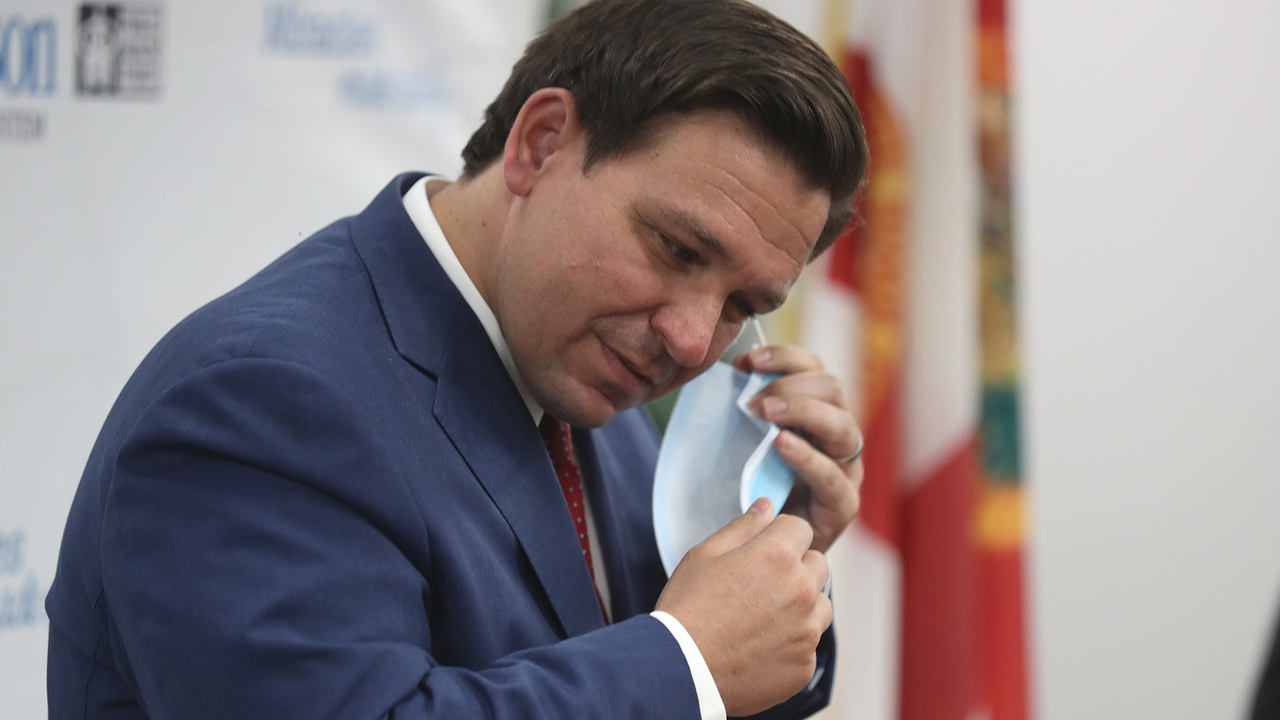 Protesters disrupt Gov DeSantis coronavirus news conference POLITICO