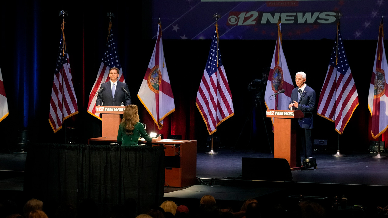 DeSantis, in testy debate with Dem rival, sidesteps 2024 question ...