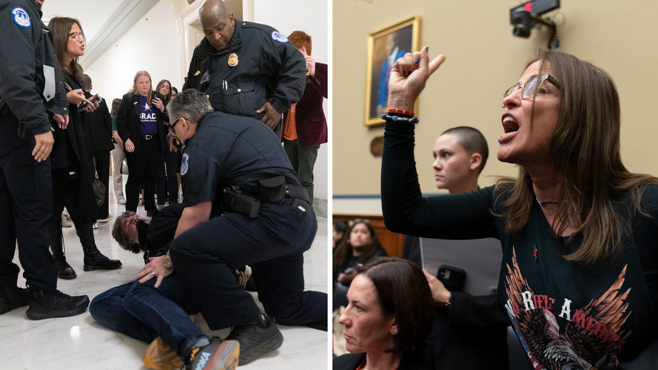 Gun rights hearing turns chaotic amid arrest of Parkland parent