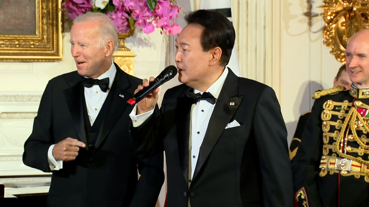 Yoon woos White House with ‘American Pie’ rendition