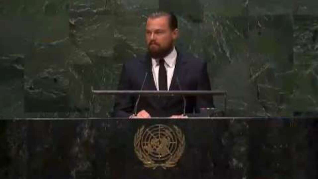 Leonardo Dicaprio Urges Climate Action At Un Politico
