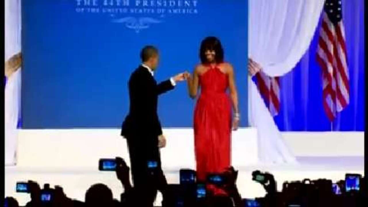 Michelle Obama unveils Inauguration 2013 ball gown - POLITICO