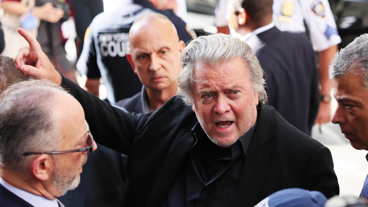 Steve Bannon charged with money laundering, conspiracy