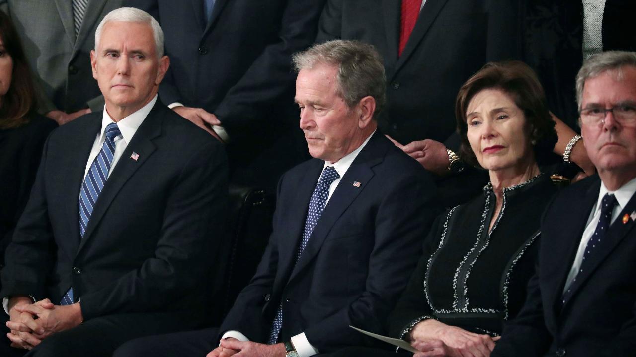 Pence gives remarks at President George H.W. Bush Capitol ceremony ...