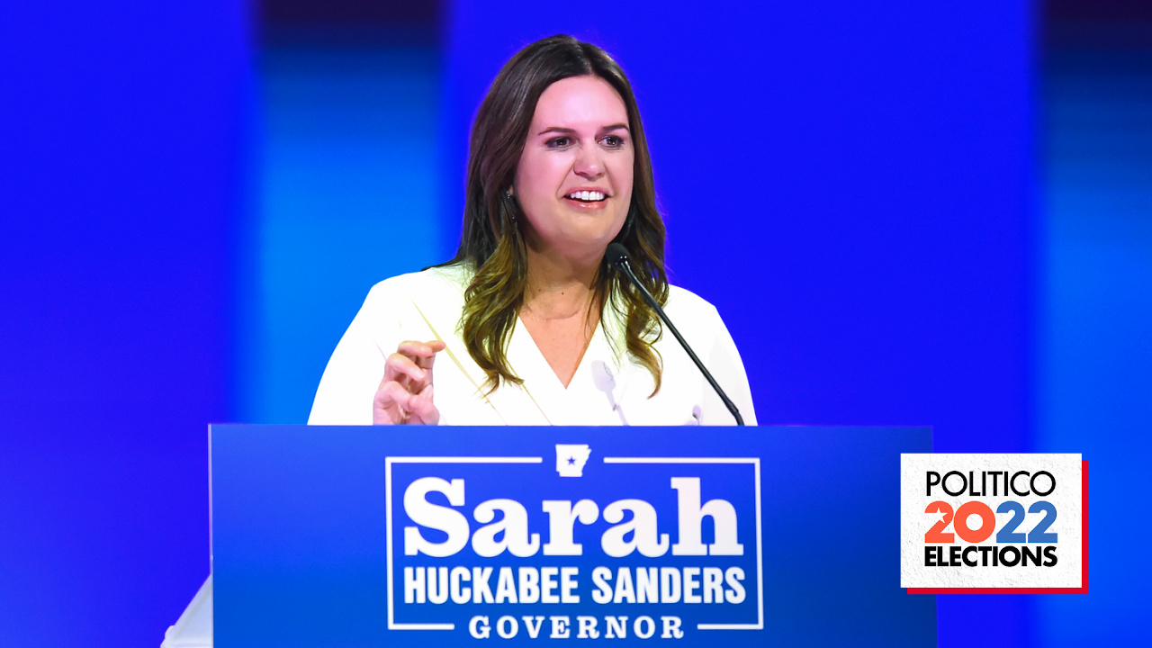 'The honor of a lifetime': Sarah Huckabee Sanders makes history as first woman governor of Arkansas
