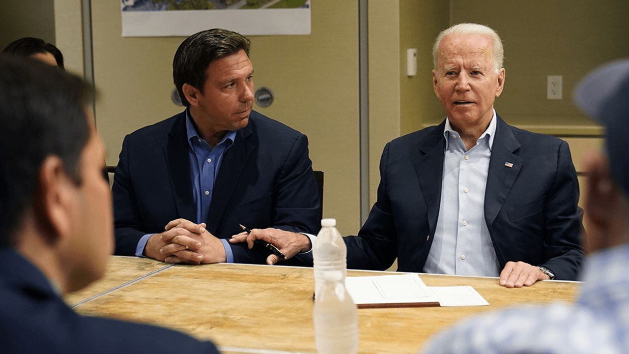 'You've been very supportive': Biden and DeSantis play nice as president surveys Surfside