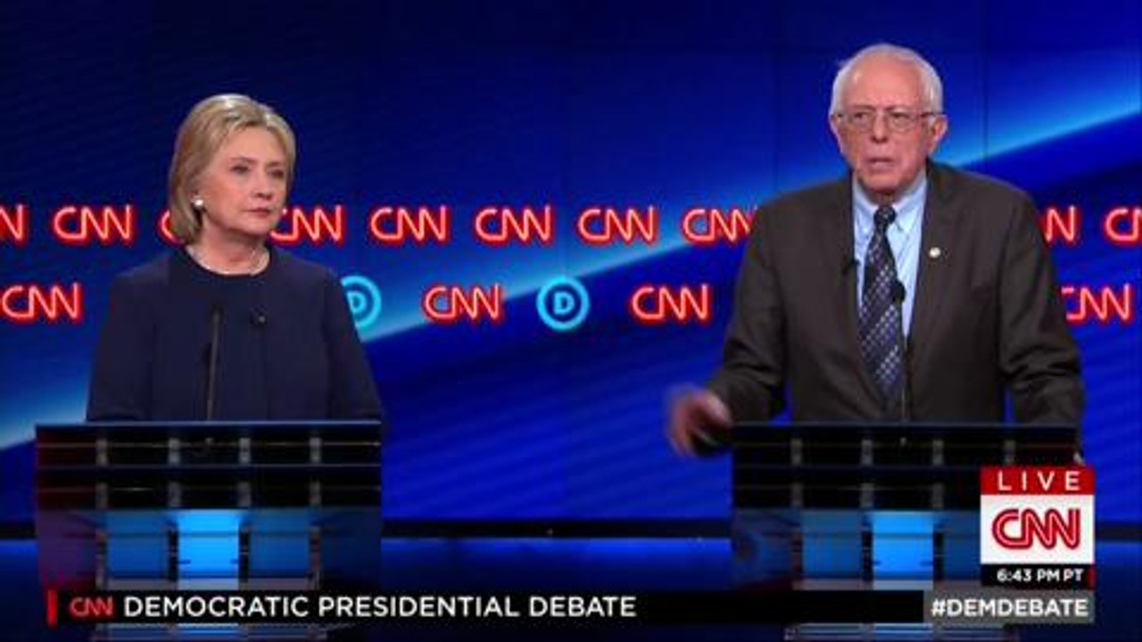Clinton Sanders Clinton, Sanders mock Republican debate - POLITICO