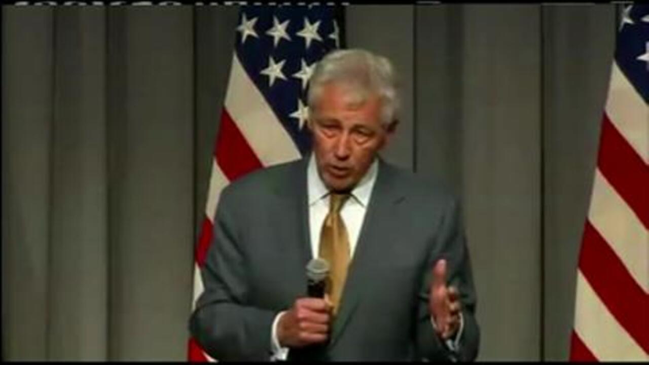 Defense secretary Chuck Hagel holds a town hall meeting - POLITICO