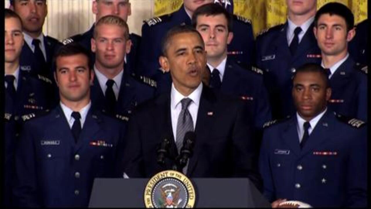 POTUS presents Commander-in-Chief's Trophy to Air Force - POLITICO