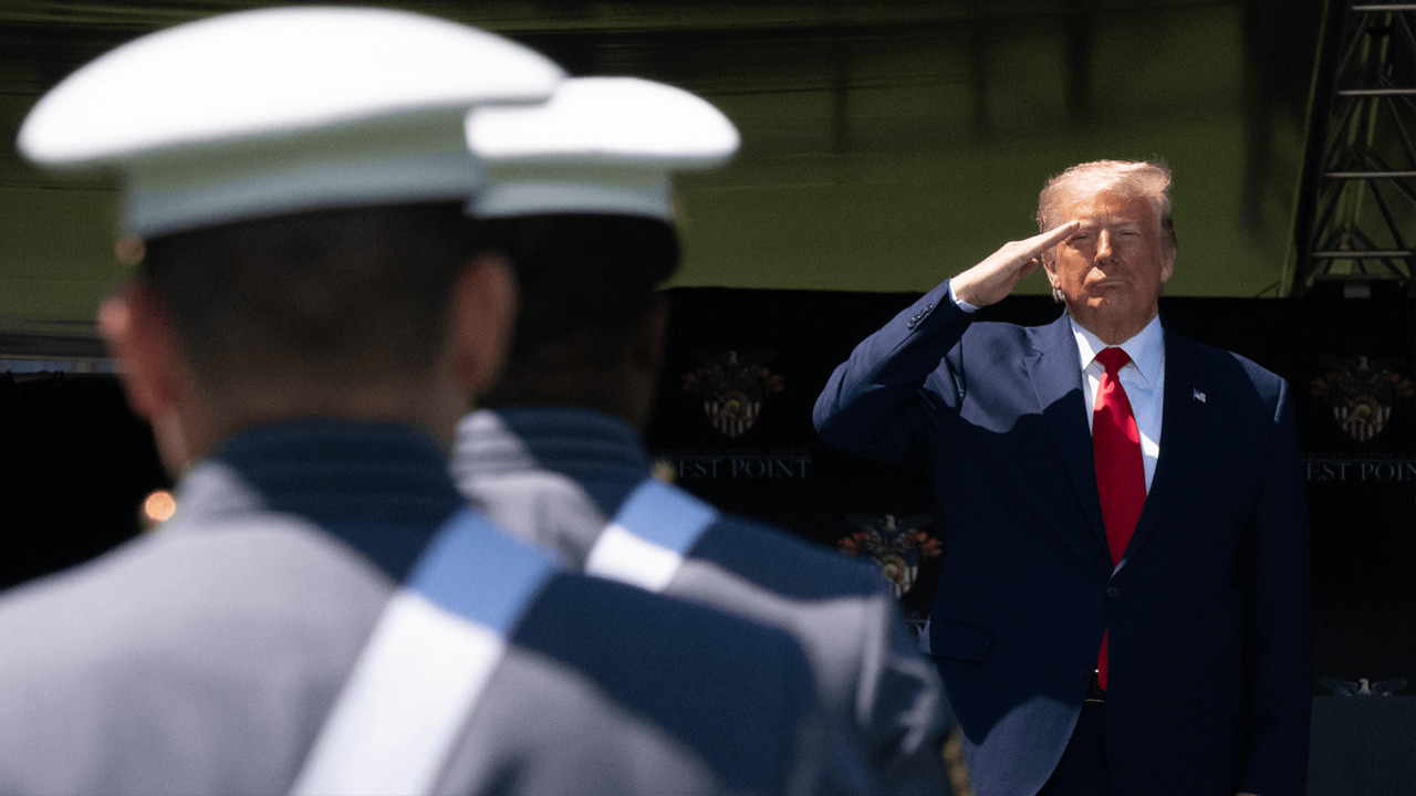 trump ramp walk at west point trump ramp walk at west point
