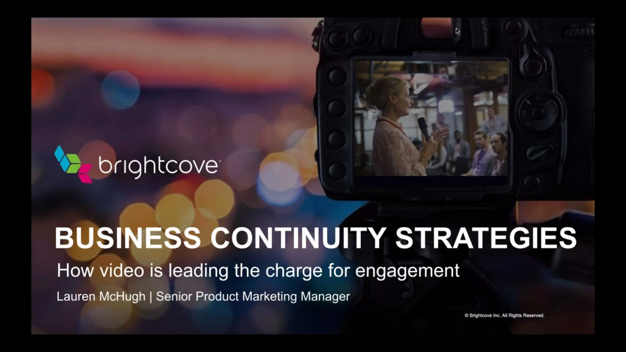 Webinars Brightcove