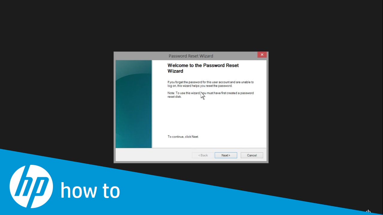 create password reset disk windows 8.1