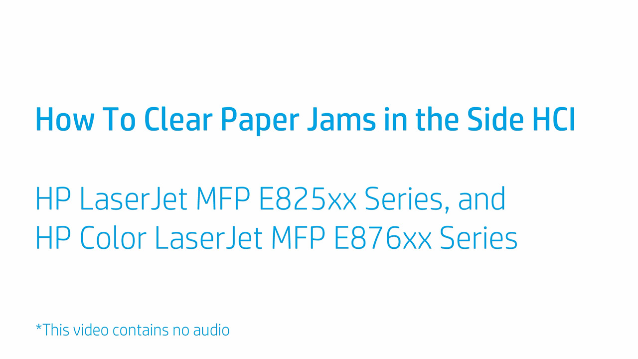 How to Replace the Staple Cartridge in the Stapler Stacker HP Color LaserJet MFP E87640, E87650