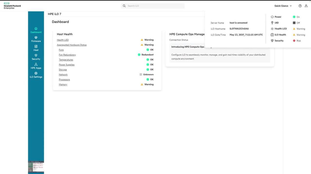 HPE iLO 7 UI demo | HPE 日本