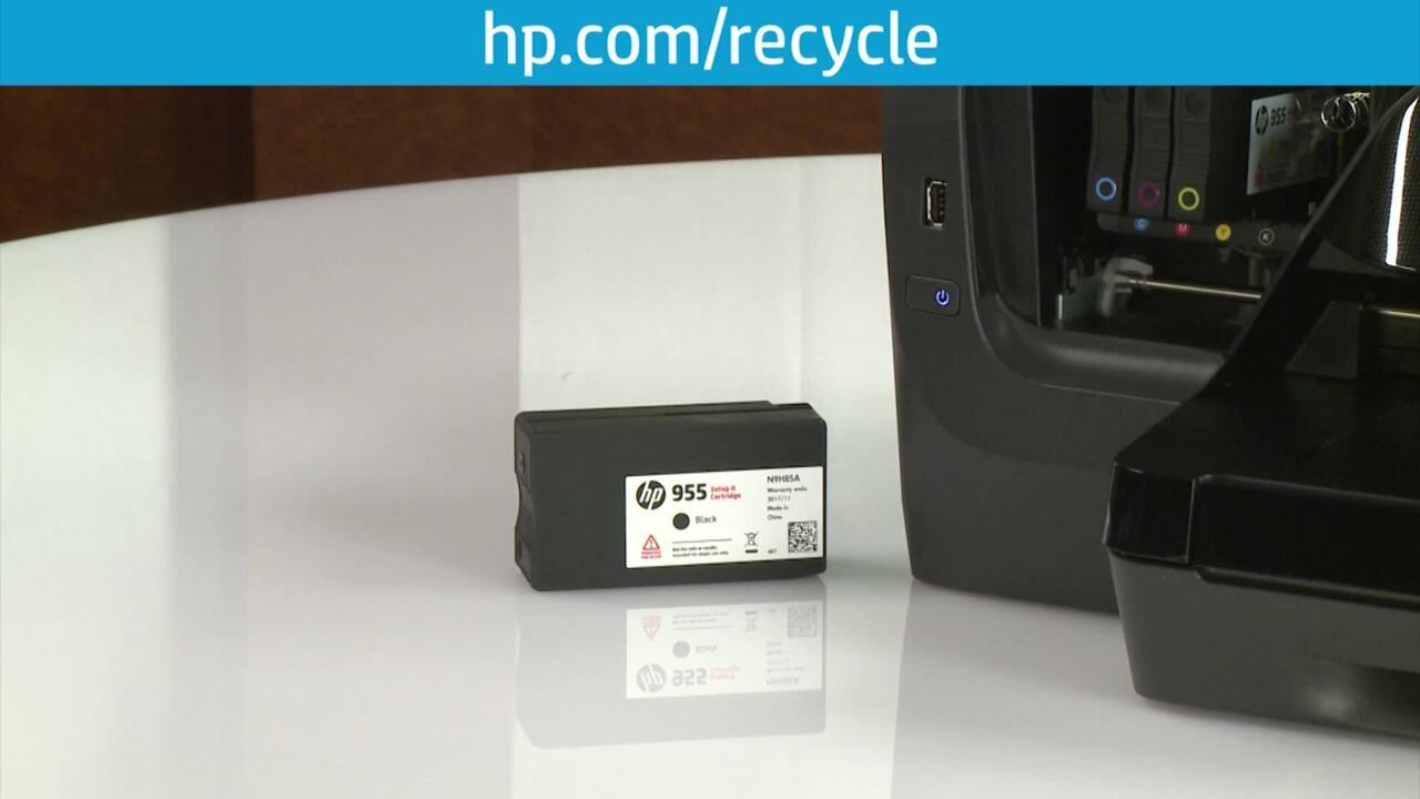 Replacing an Ink Cartridge in the HP OfficeJet Pro 8210 Printer - HP Inc Video Gallery - Products