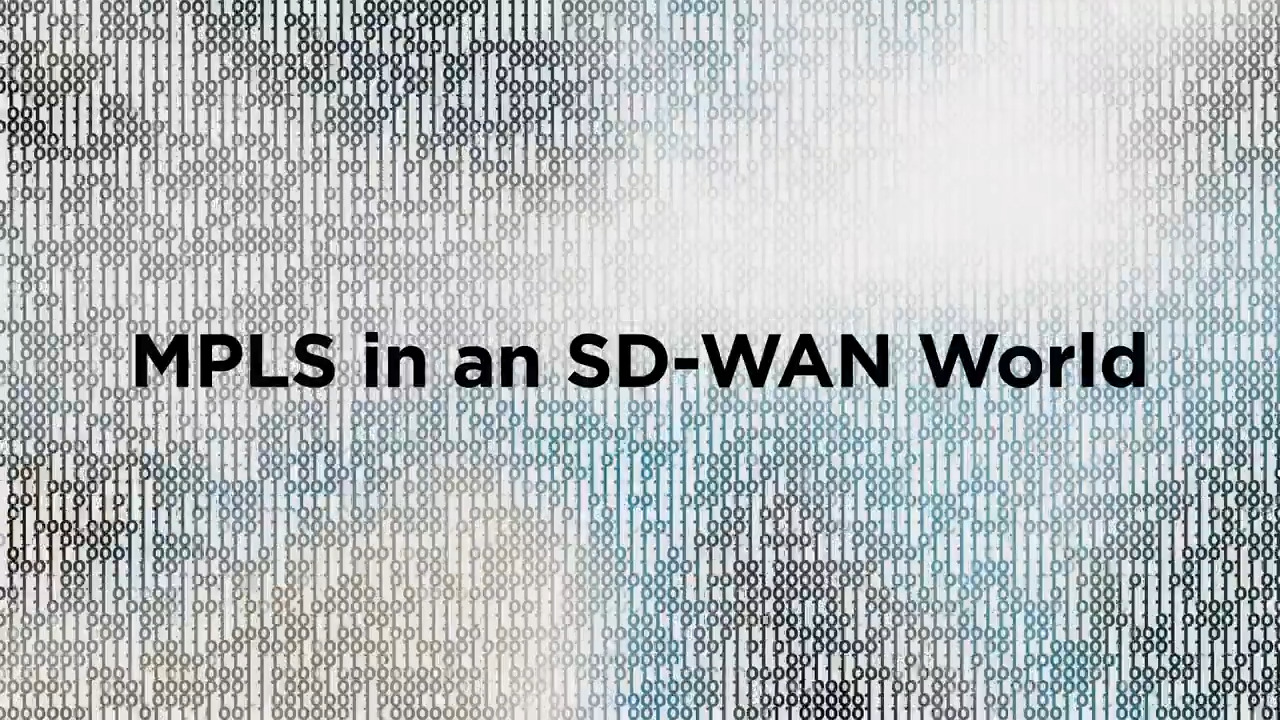 Close up of coding with a text overlay saying MLPS in an SD WAN World