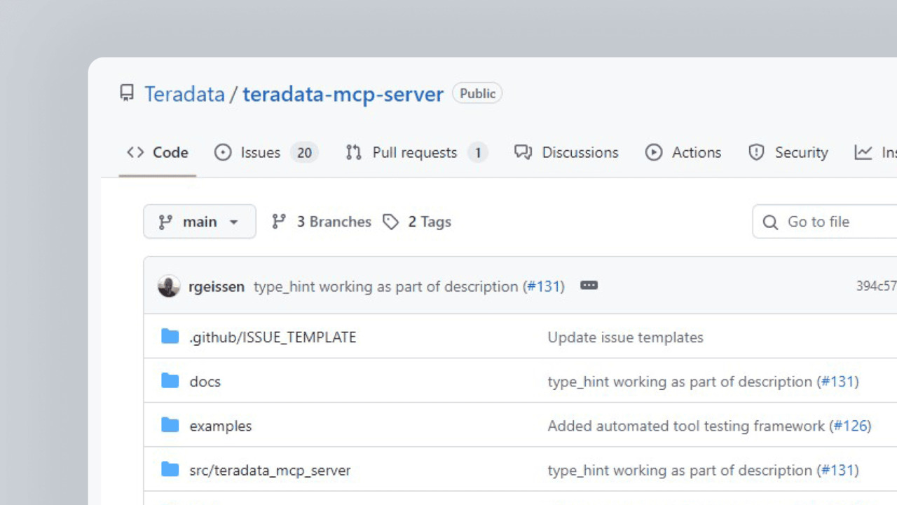 Build AI Agents on Enterprise-Scale Data Using Teradata’s MCP Server