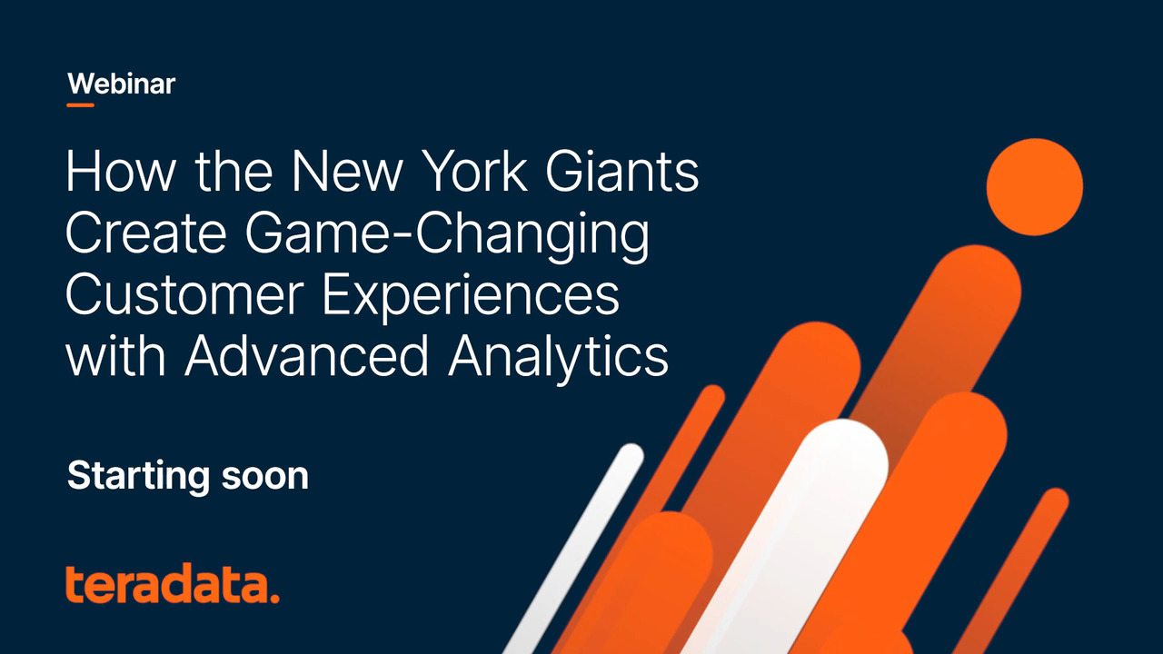 Advanced Analytics Drive New York Giants Fan Experience