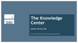 Advisor Services Tab