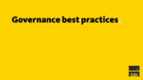 Q1 Governance Best Practices