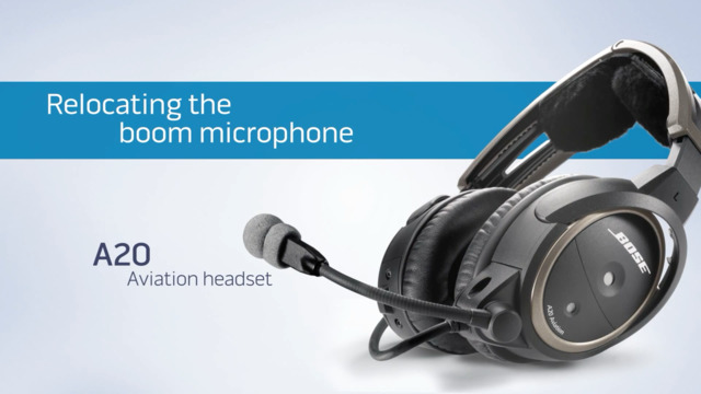 Bose A20 Aviation Headset with Bluetooth Dual Plug Cable
