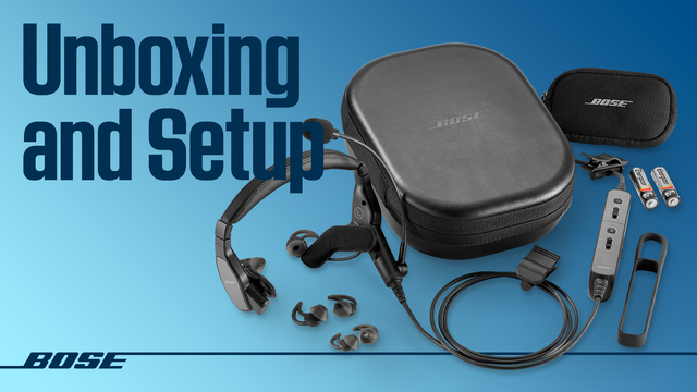 風丸　Bose Proflight Aviation Headset Bose Proflight Series 2 Aviation Headset - Bluetooth, Cabo de Plugue