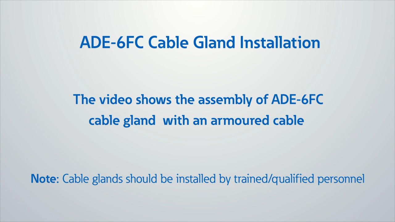 Armored compound barrier cable gland - Capri ADE-6FC | Eaton