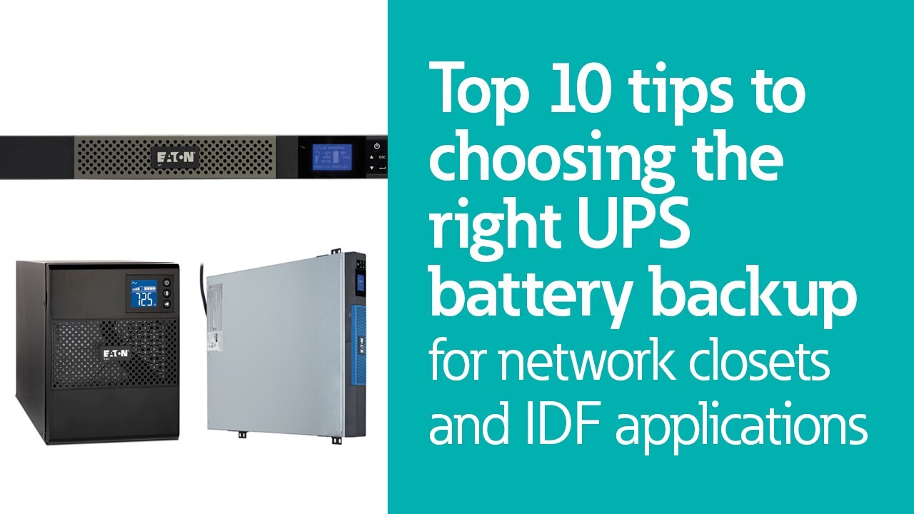 UPS Buying Guide: Battery Backup for Network Closets