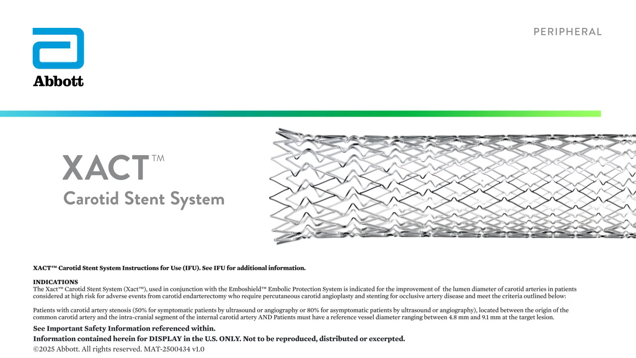 Practical Carotid Artery Stenting [ハードカバー] Xact Carotid Stent System | Abbott