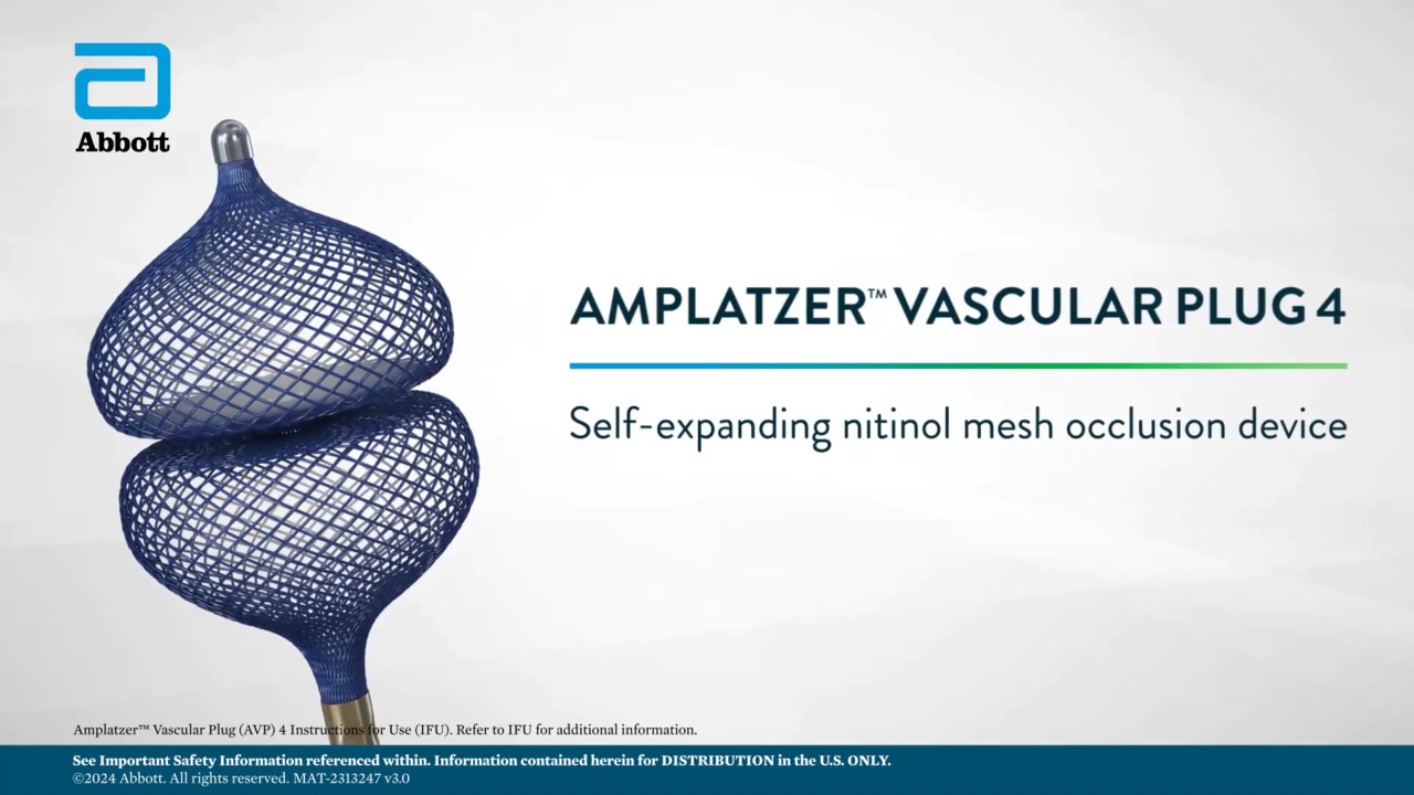 Amplatzer Family of Vascular Plugs - AVP 4 | Abbott