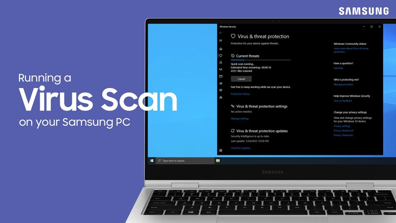 How To Run A Virus Scan On Your Samsung PC Agent Videos