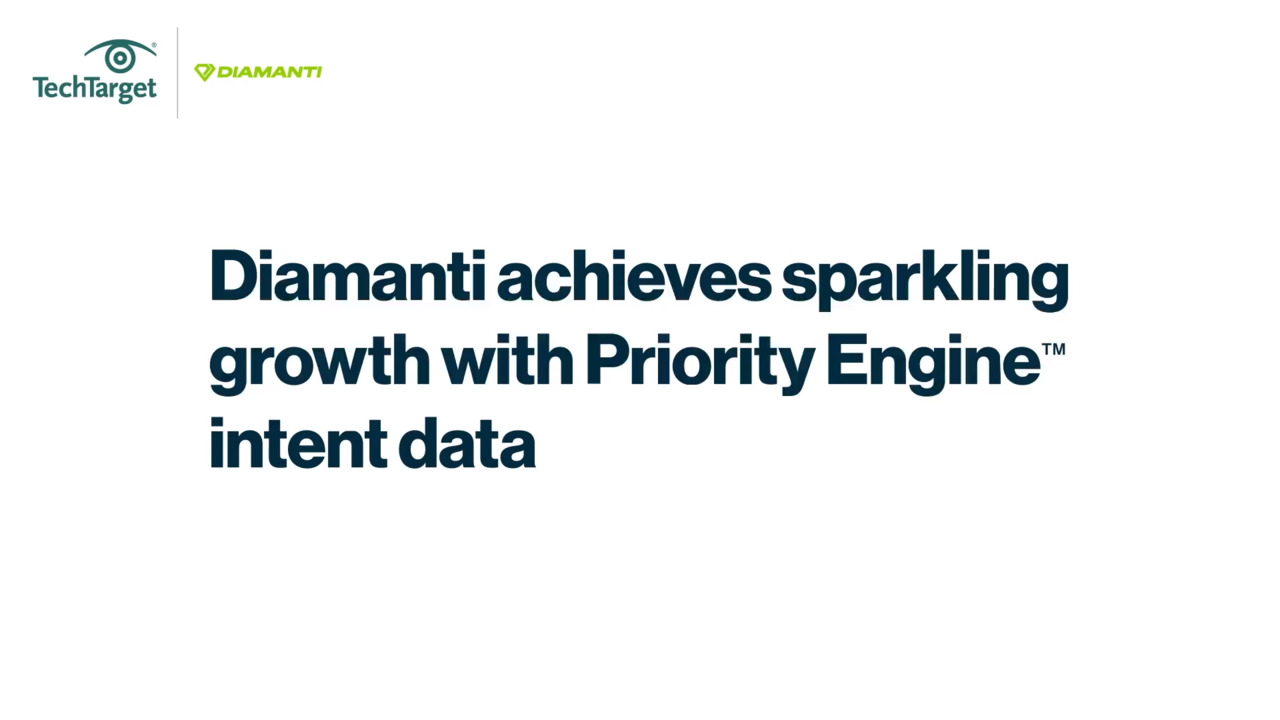 Diamanti Achieves Sparkling Growth with Priority Engine Intent Data