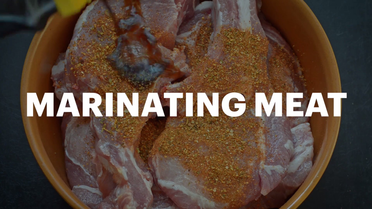 marinating food
