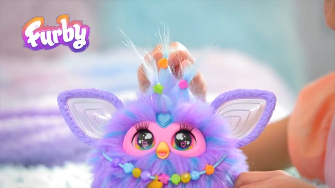 Furby violet, 15 accessoires, peluche interactive pour filles et gar