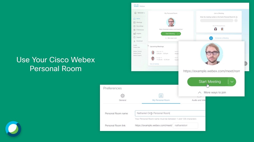 ミーティング Cisco Webex Meetings の Cisco Webex パーソナル会議室