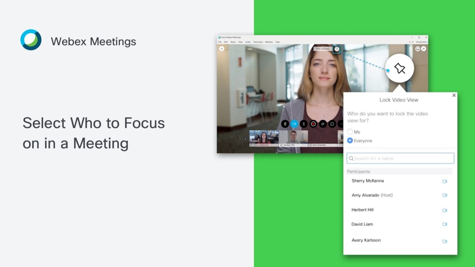 Video Conferencing - Select Who You Want to Focus on in a Cisco Webex Meeting
