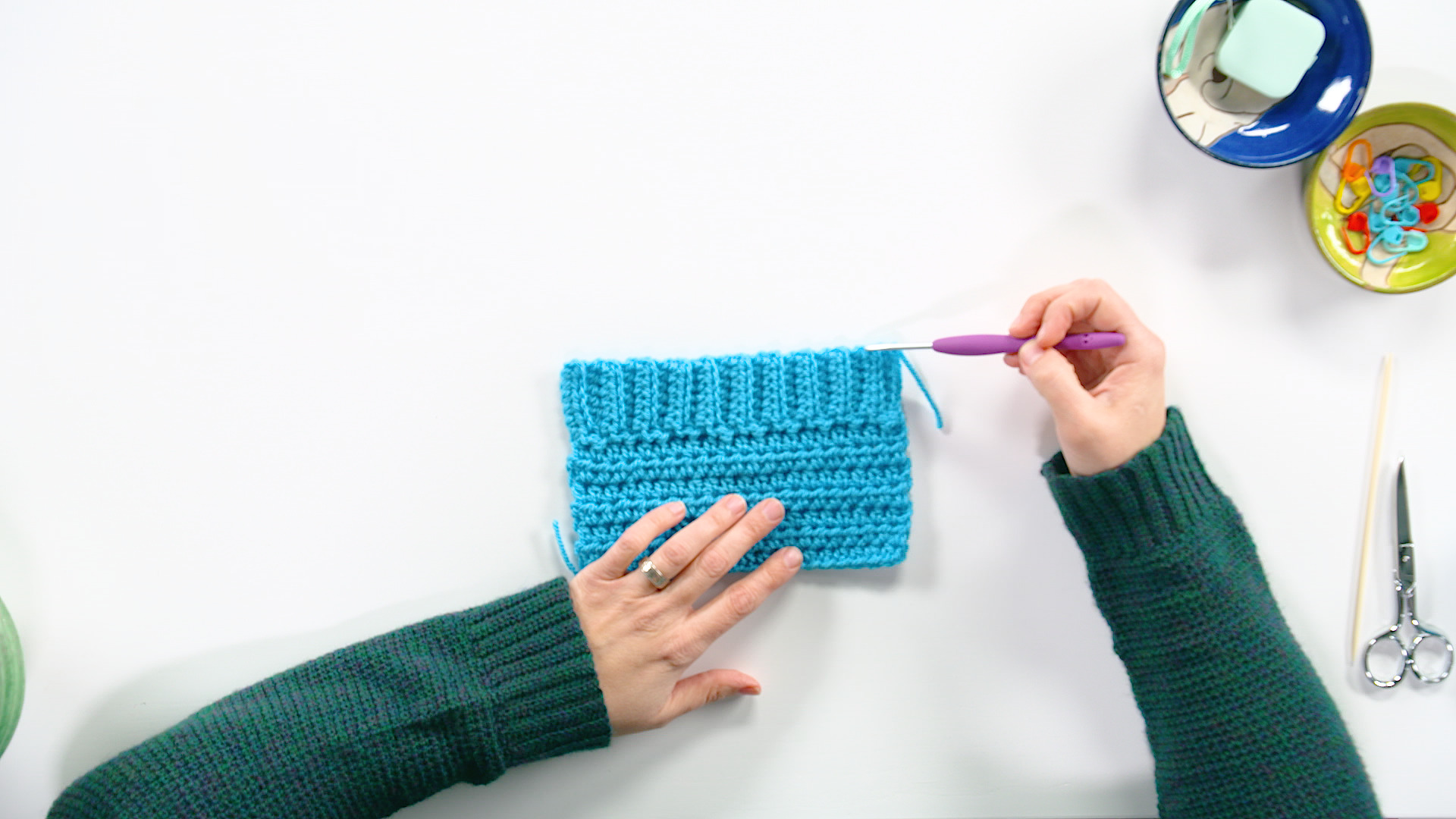 Half Double Crochet Slip Stitch in the Back Loop Only Tutorial