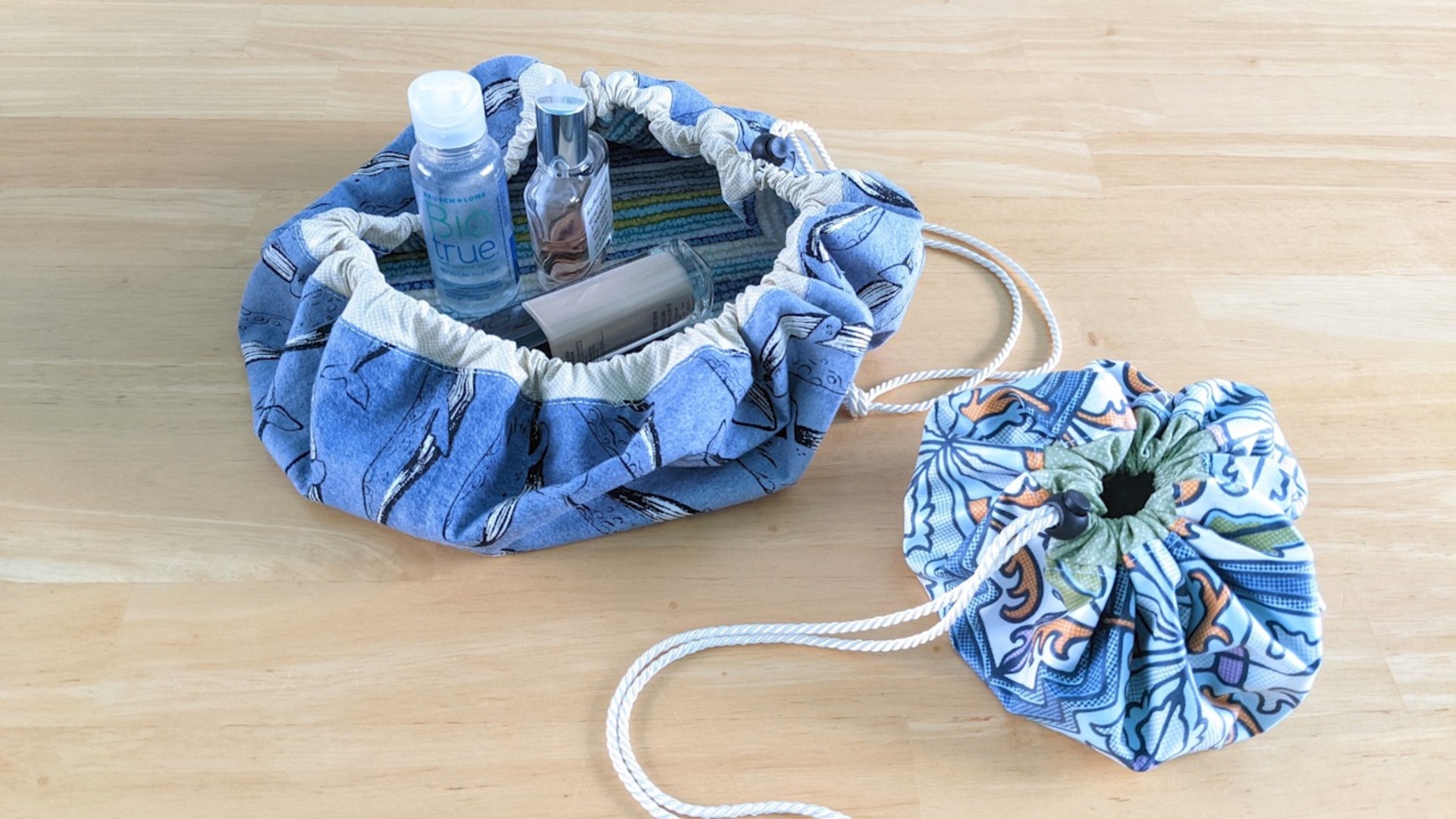 Circular Drawstring Pouch