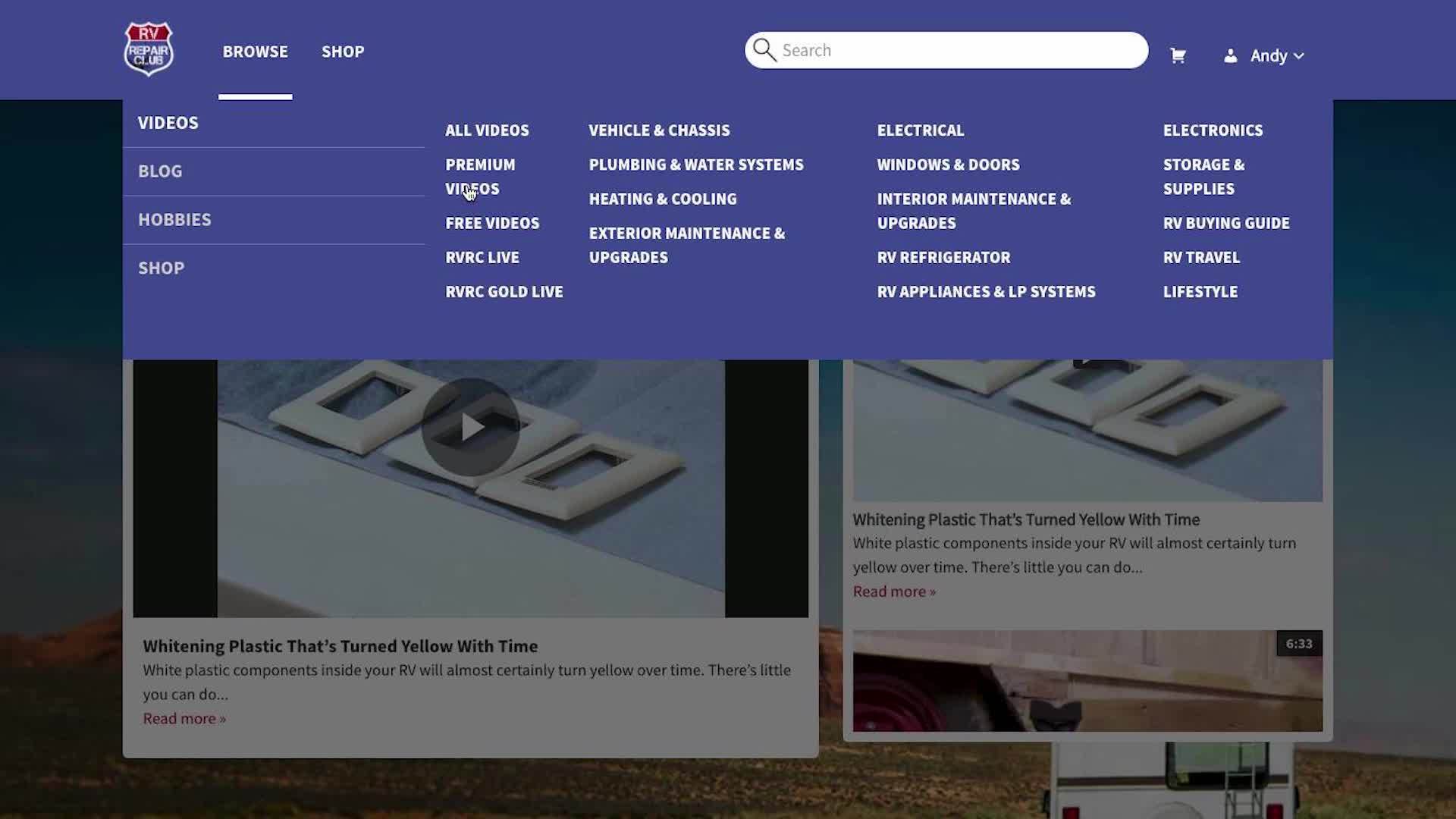 How to Navigate the RV Repair Club Website | RV Lifestyle & Repair