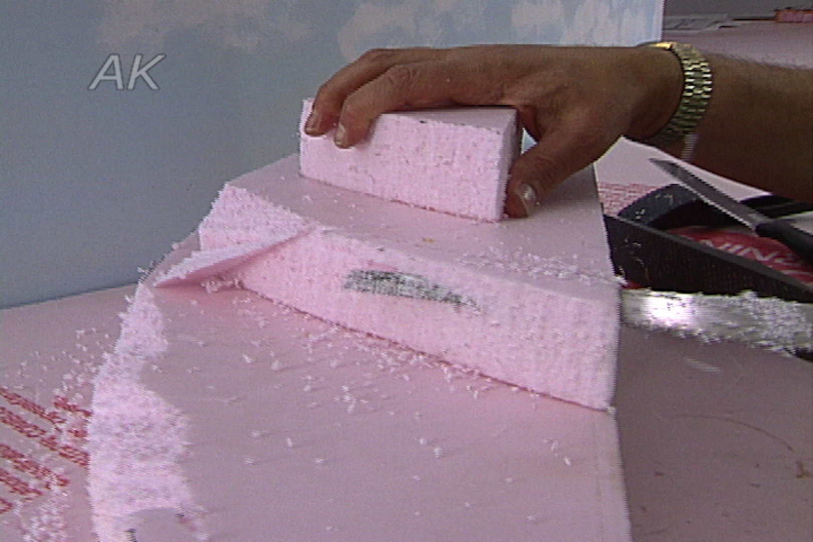 Shaping styrofoam  Styrofoam crafts, Model trains, Styrofoam