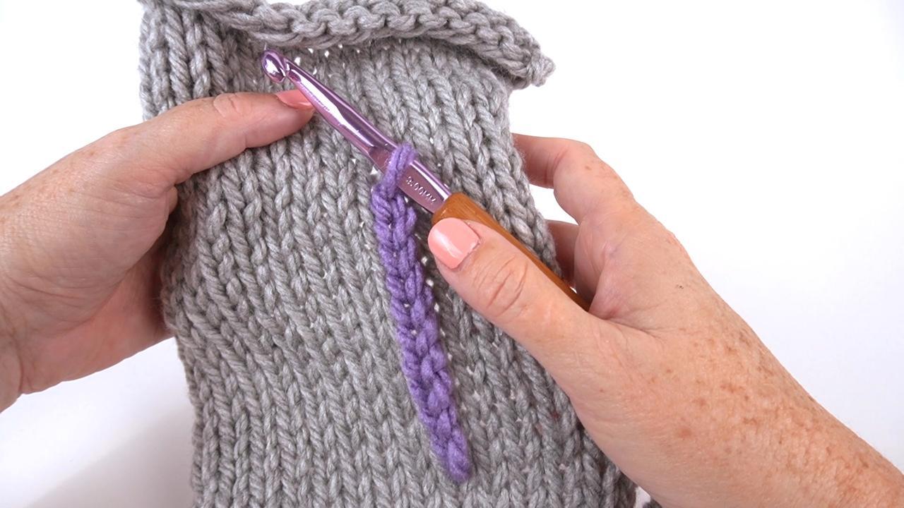 Embellish Your Knits: Surface Chains with Crochet Hook