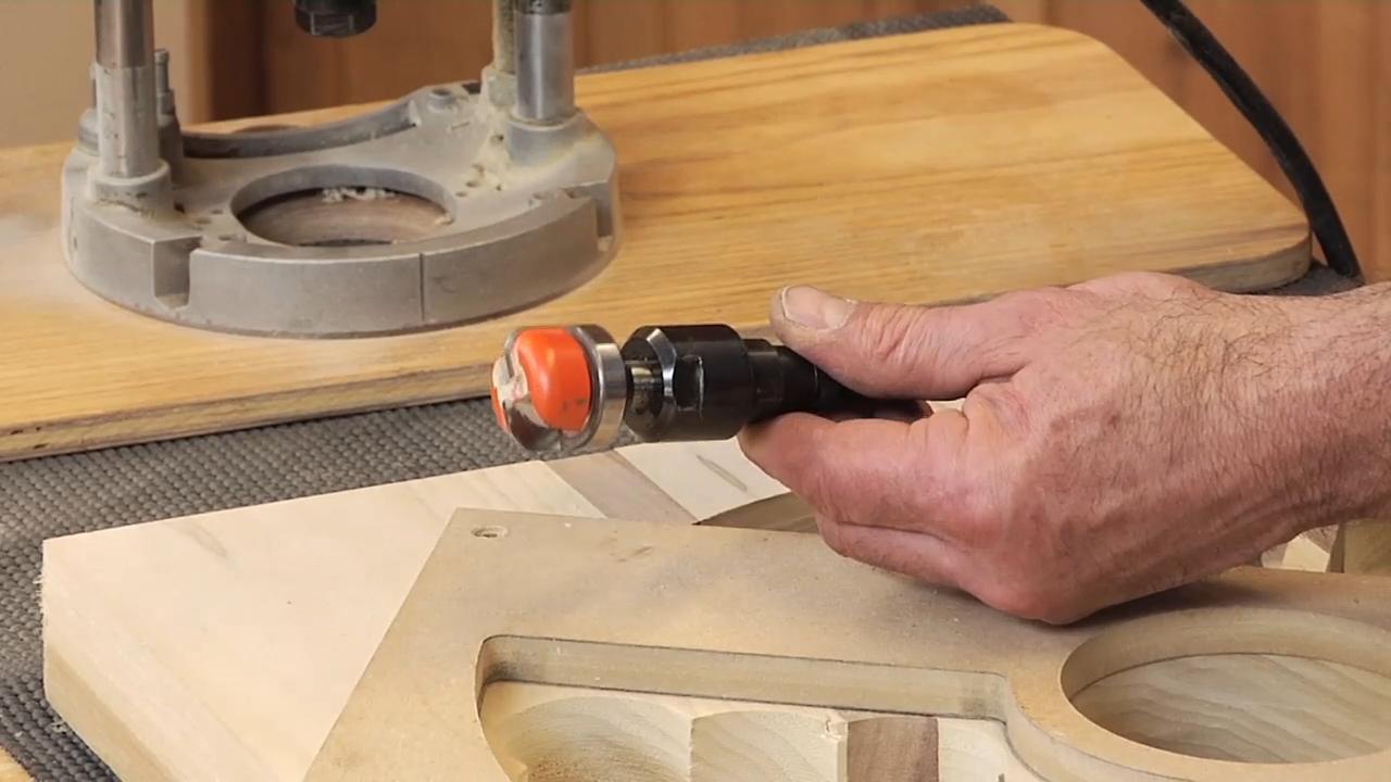 Sometimes you need a groove for a clip. Use a biscuit cutter or a rout