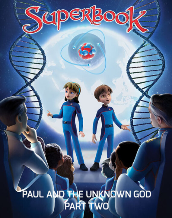 Superbook takes Chris, Joy and Gizmo to meet Paul as he travels from Athens to Corinth. Discover how God reveals Himself through creation in the finale of this two-part adventure. The children learn how to share how they know that God is real!
