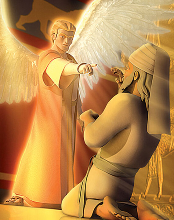 天使加百列告诉撒迦利亚，伊利莎白会生一个男孩。