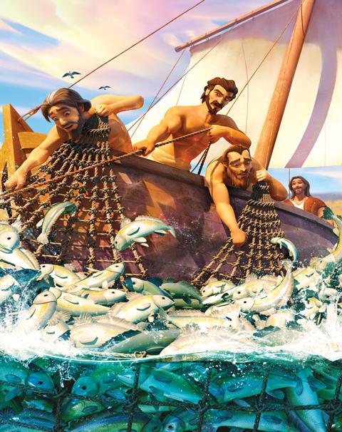 Luis, Anita y Tuercas son sorprendidos cuando Superlibro lleva también a Eli en su aventura al Mar de Galilea. Sé testigo de un milagro cuando Pedro va a pescar y descubre cómo Jesús llama a Sus seguidores para que sean pescadores de hombres.