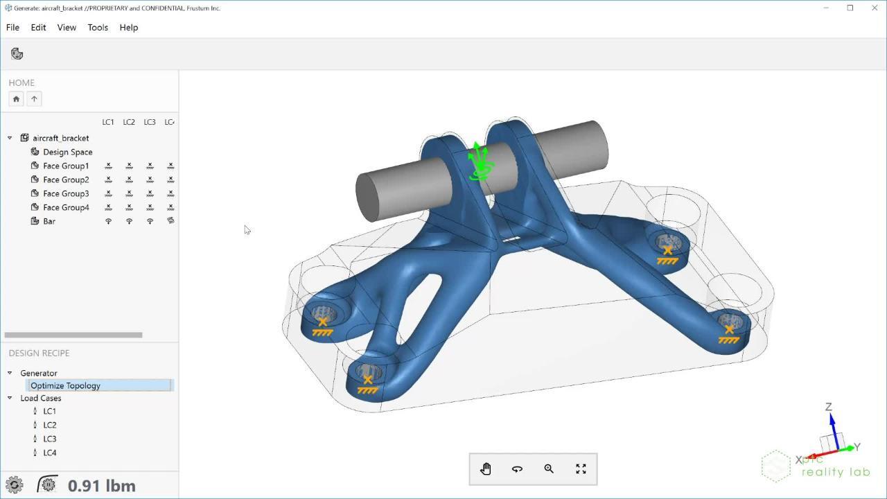 GE Bracket Optimization | PTC Reality Lab | PTC