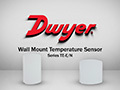 Dwyer TE-RND-B Outside Air Temperature Sensor with Radiation Shield, 10KΩ  Type II Thermistor