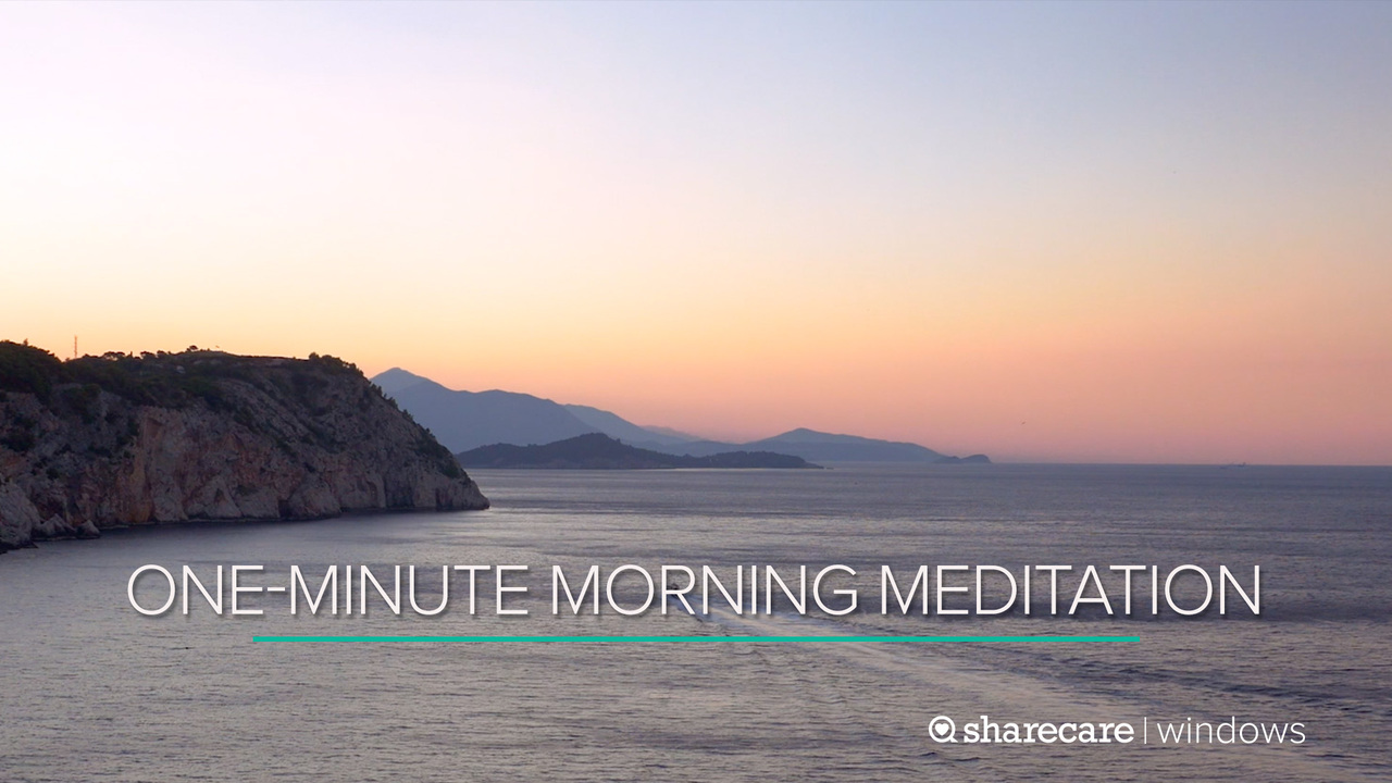 1 minute morning meditation